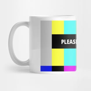 Please Stand By Colour Bars Mug